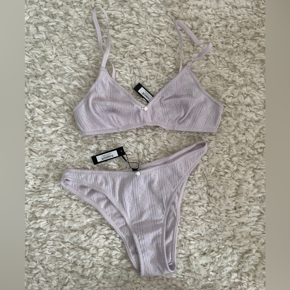 Blush Soft Lilac Lace Bra and Panty Set